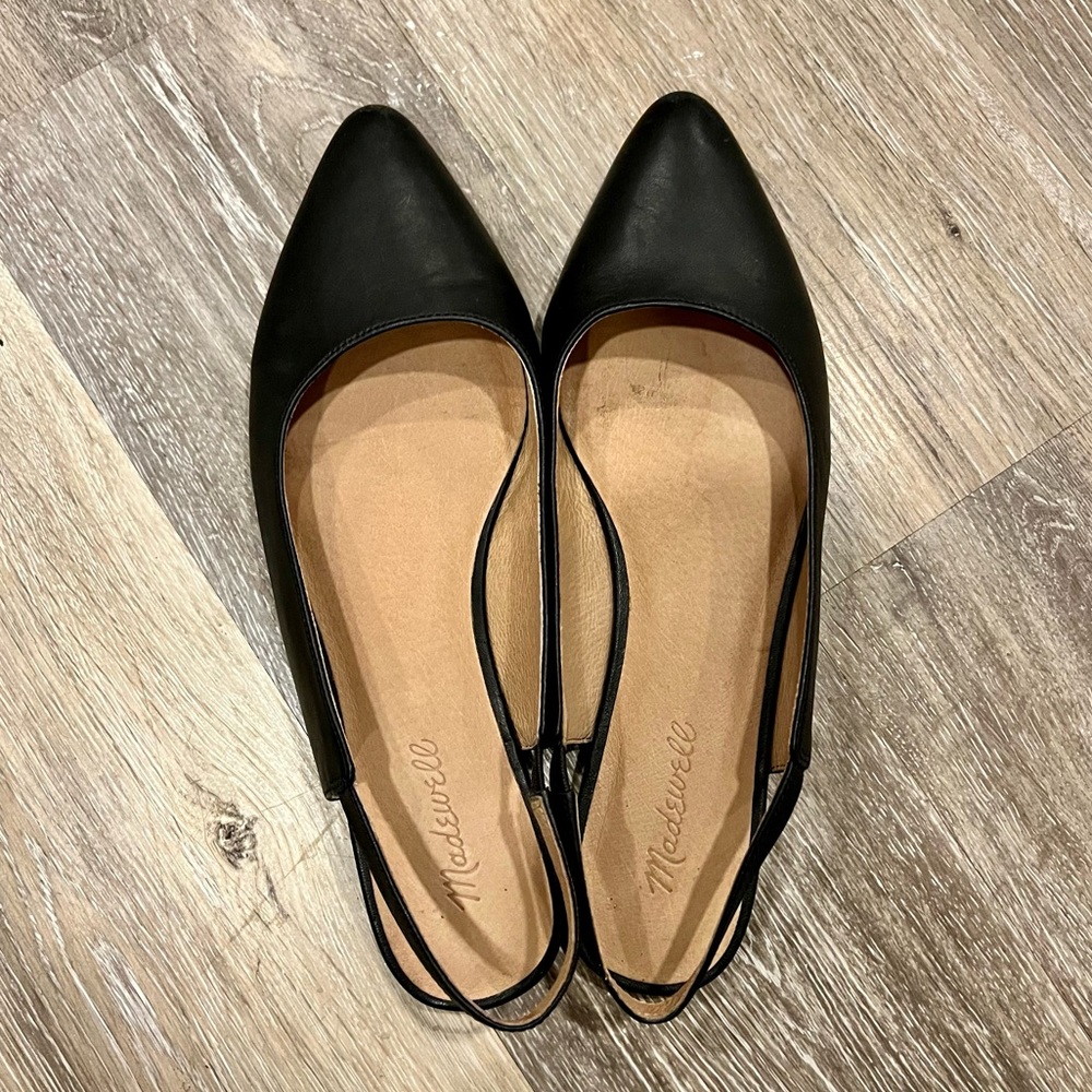 Madewell Margot Pointed Slingback Flats, Size 9.5